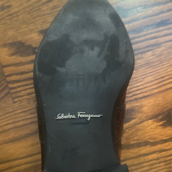 Salvatore Ferragamo Rich Brown Leather Loafers - Picture 5 of 7